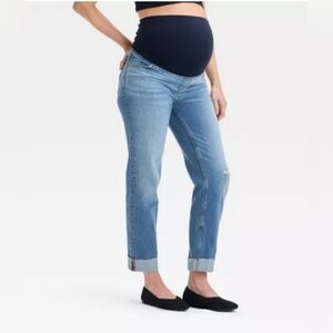Over Belly High-Rise Straight Maternity Pants - Isabel Maternity by Ingrid & Isa